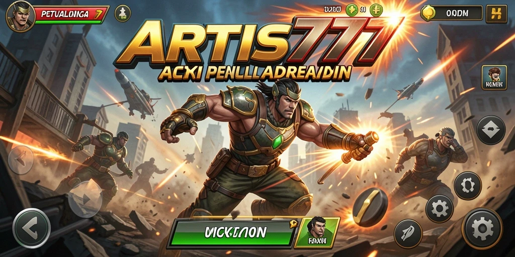 Tampilan gameplay aksi yang mendebarkan dalam ARTIS777.