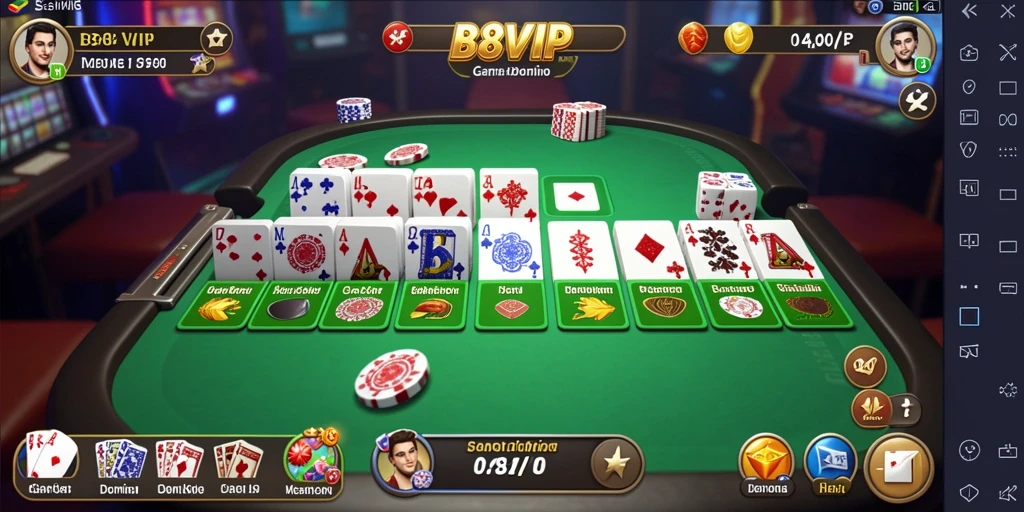 Tampilan gameplay seru dan menarik dari B8VIP.