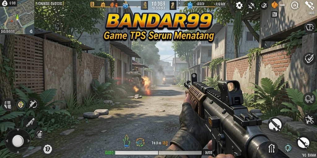 Tangkapan layar utama BANDAR99 menampilkan aksi gameplay TPS yang mendebarkan.