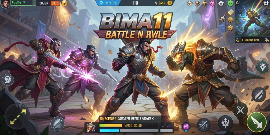 Gameplay seru dan menegangkan di BIMA11 Battle Royale.