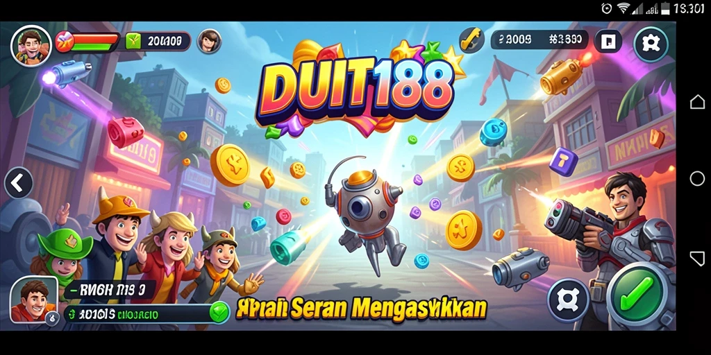 Tampilan gameplay seru dan menantang di DUIT188.