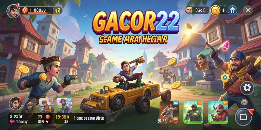 Tampilan gameplay seru GACOR22 dengan berbagai level menantang.