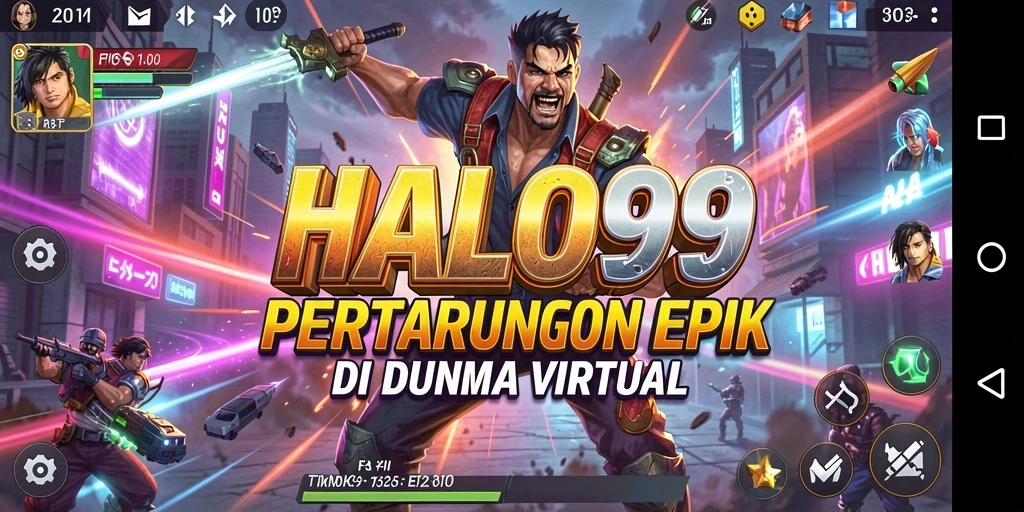 Tampilan seru dari gameplay HALO99 yang menampilkan pertarungan mendebarkan.