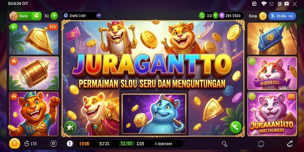 Screenshot JURAGANTOTO menampilkan gameplay Slot dengan grafis yang memikat.