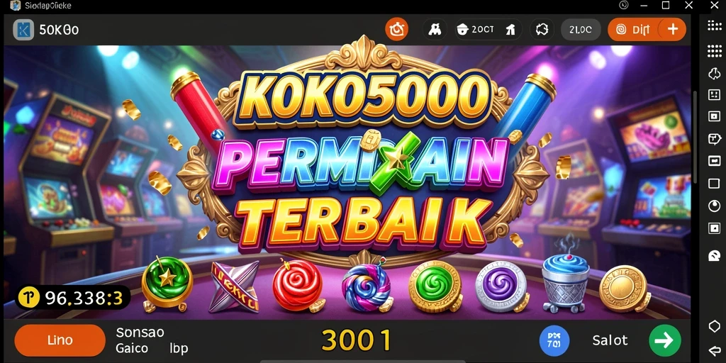 Tampilan gameplay KOKO5000 yang menarik dan penuh warna.