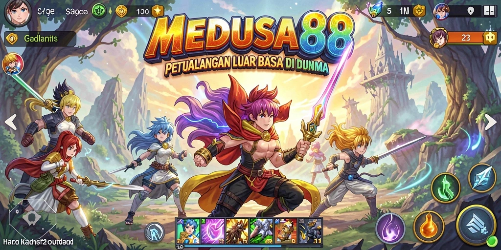 Tampak seru dan penuh aksi dari gameplay MEDUSA88.