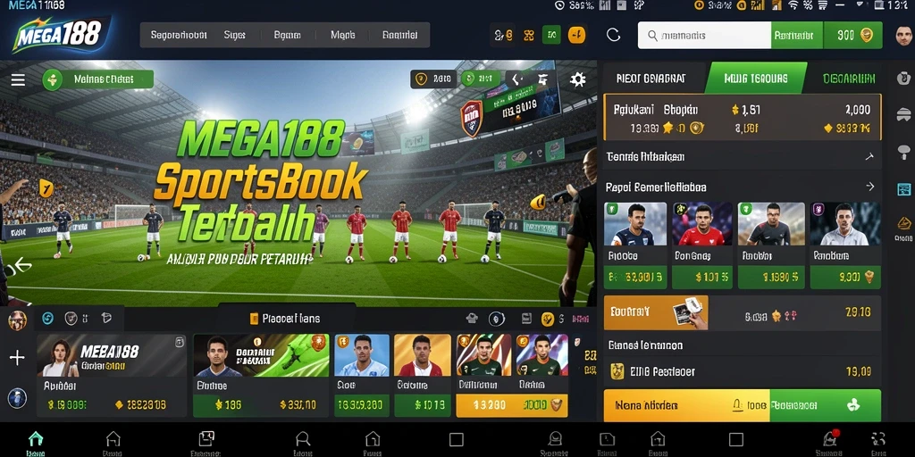 Gameplay seru aplikasi MEGA188 dalam taruhan olahraga.