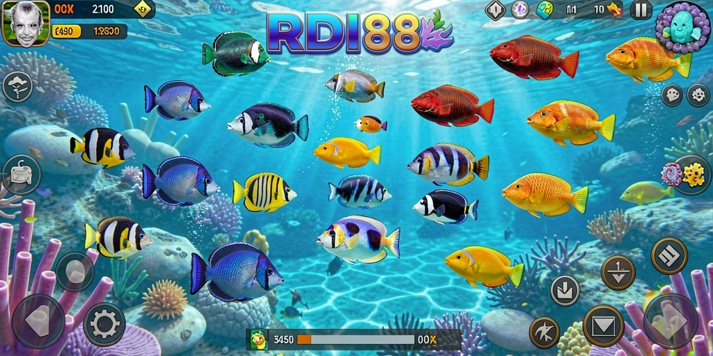 Gameplay seru RDI88 menampilkan aksi tembak ikan yang mendebarkan.