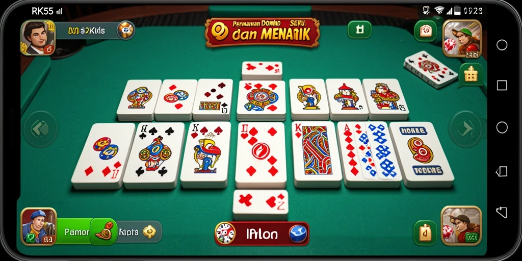 Tampilan gameplay seru dan interaktif dalam RK55.