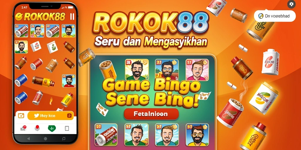 Screenshot gameplay ROKOK88 menampilkan suasana seru bermain Bingo.