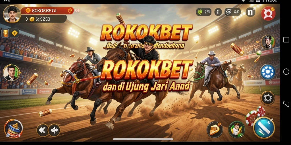 Gameplay menegangkan ROKOKBET yang penuh aksi balapan.