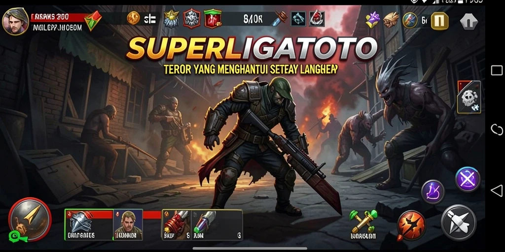 Screenshot SUPERLIGATOTO menampilkan suasana Horror yang menegangkan.