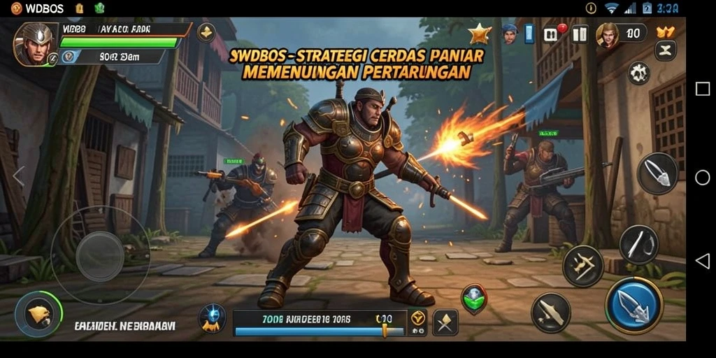 Screenshot game WDBOS menampilkan aksi strategi yang epik.